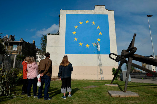 BANKSY’S CONTROVERSIAL INTERVENTION IN DOVER, UK