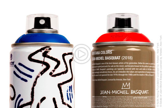 JEAN-MICHEL BASQUIAT Y KEITH HARING SPRAY CANS