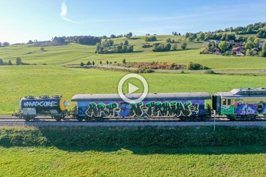 FORMIDABLE GRAFFITI FESTIVAL ON TRAINS IN FRANCE